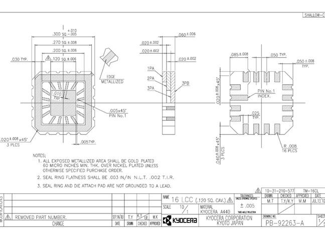 Ceramic Packages | Product Information | KYOCERA