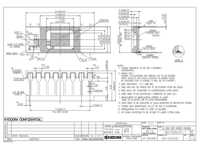 セラミックパッケージ | 製品情報 | 京セラ